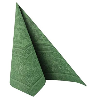 PAPSTAR ROYAL Collection servetten, gevouwen, 40 x 40 cm, donkergroen, 50 stuks PAPSTAR ROYAL Collection servetten, gevouwen, 40 x 40 cm, donkergroen, 50 stuks