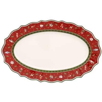 Villeroy & Boch Ovaal porseleinen serveerschaal, meerkleurig, 38 x 23,5 x 0,1 cm Villeroy & Boch Ovaal porseleinen serveerschaal, meerkleurig, 38 x 23,5 x 0,1 cm