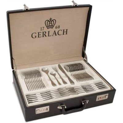 Gerlach 5901035422117 Een bestekset in een elegante koffer met 68 stuks Celestia 18/10 Steel Gerlach 5901035422117 Een bestekset in een elegante koffer met 68 stuks Celestia 18/10 Steel