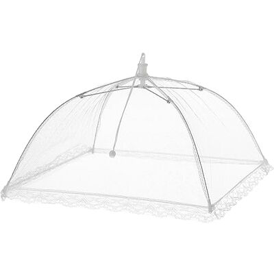 KitchenCraft Pop-up voedselbel van gaasdoek, voedselparaplu van fijn net, metalen draadframe, 3,5 cm, wit KitchenCraft Pop-up voedselbel van gaasdoek, voedselparaplu van fijn net, metalen draadframe, 3,5 cm, wit