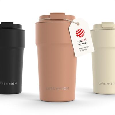 LARS NYSØM Thermosbeker voor koffie, 500 ml, reisbeker, thermosbeker voor Thermo Coffee Mug to go 4 uur warm en 8 uur koud thermobeker voor koffie op reis thermobeker van roestvrij staal LARS NYSØM Thermosbeker voor koffie, 500 ml, reisbeker, thermosbeker voor Thermo Coffee Mug to go 4 uur warm en 8 uur koud thermobeker voor koffie op reis thermobeker van roestvrij staal