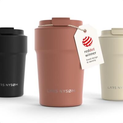 LARS NYSØM Thermosbeker voor koffie, 380 ml, reisbeker, thermosbeker voor Thermo Coffee Mug to go 4 uur warm en 8 uur koud thermobeker voor koffie op reis thermobeker van roestvrij staal LARS NYSØM Thermosbeker voor koffie, 380 ml, reisbeker, thermosbeker voor Thermo Coffee Mug to go 4 uur warm en 8 uur koud thermobeker voor koffie op reis thermobeker van roestvrij staal