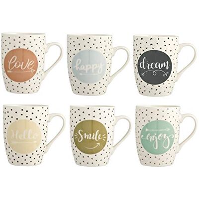 H&H 6 mok new bone china enjoy cc350 H&H 6 mok new bone china enjoy cc350