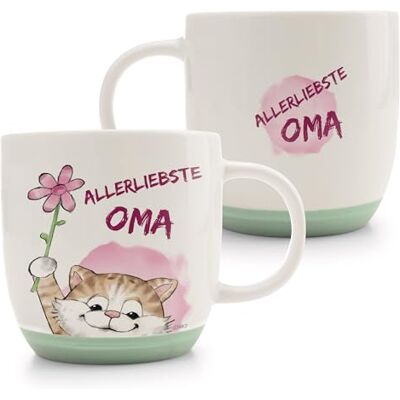 NICI 63002 Tasse en porcelaine de qualité supérieure, conçue avec soin, accessoire mignon pour la cuisine, le bureau et la maison, 400 ml, 9,5 x 9,5 cm, rose, motif de chat NICI 63002 Tasse en porcelaine de qualité supérieure, conçue avec soin, accessoire mignon pour la cuisine, le bureau et la maison, 400 ml, 9,5 x 9,5 cm, rose, motif de chat