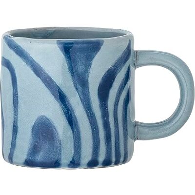 Bloomingville NINKA Koffiemok van keramiek, blauw, 250 ml Bloomingville NINKA Koffiemok van keramiek, blauw, 250 ml