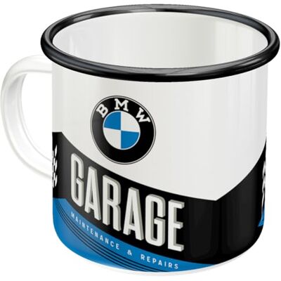 ART BMW 360 ml retro emaille mok garage cadeau-idee voor BMW-fans, officieel gelicentieerd product (OLP), campingbeker, vintage design ART BMW 360 ml retro emaille mok garage cadeau-idee voor BMW-fans, officieel gelicentieerd product (OLP), campingbeker, vintage design
