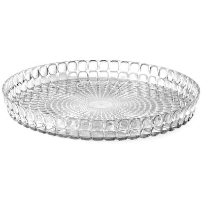 Guzzini Tiffany Pio&Tito Toso Rond dienblad, Ø 35,6 x h4 cm, transparant Guzzini Tiffany Pio&Tito Toso Rond dienblad, Ø 35,6 x h4 cm, transparant