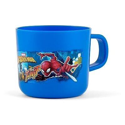 Lulabi Spiderman Mok van polypropyleen, blauw, 24 cl Lulabi Spiderman Mok van polypropyleen, blauw, 24 cl