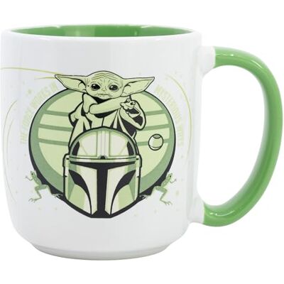 Stor Keramische mok The Mandalorian, 380 ml, Elite Collection, origineel filmkarakters, magnetron- en vaatwasmachinebestendig Stor Keramische mok The Mandalorian, 380 ml, Elite Collection, origineel filmkarakters, magnetron- en vaatwasmachinebestendig