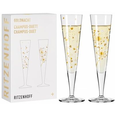 RITZENHOFF Set van 2 champagneglazen 200 ml Made in Germany RITZENHOFF Set van 2 champagneglazen 200 ml Made in Germany