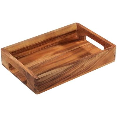 Zassenhaus Acaciahouten dienblad dienblad met handgrepen ontbijtdienblad decoratief houten dienblad dienblad voor servies hardhout uit duurzame bronnen 33 x 22 x 6 Zassenhaus Acaciahouten dienblad dienblad met handgrepen ontbijtdienblad decoratief houten dienblad dienblad voor servies hardhout uit duurzame bronnen 33 x 22 x 6