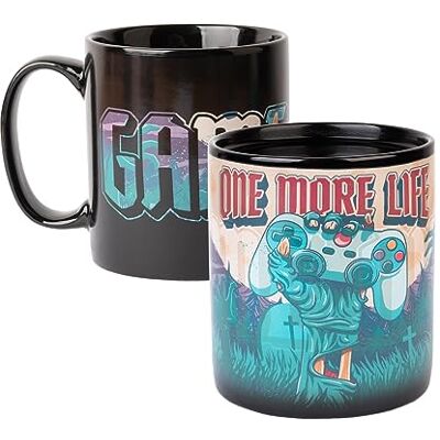 Grupo Erik Thermoreactieve mok XL Zombie 520 ml Thermoreactieve keramische mok Koffie & Thee Mok, Cadeau-idee Geek, Verjaardag of Kerstmis Grupo Erik Thermoreactieve mok XL Zombie 520 ml Thermoreactieve keramische mok Koffie & Thee Mok, Cadeau-idee Geek, Verjaardag of Kerstmis