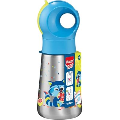 Maped Miniz Wasbeer roestvrijstalen fles 350 ml Maped Miniz Wasbeer roestvrijstalen fles 350 ml