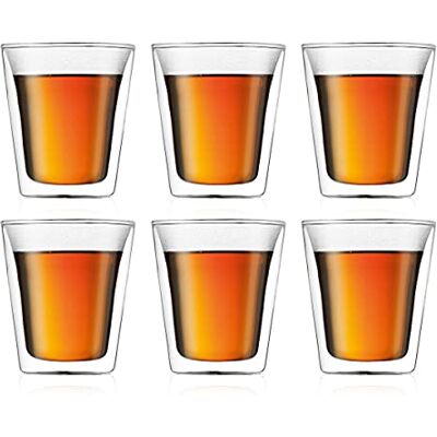 Bodum 10109-10-12 Canteen Set van 6 dubbelwandige glazen 20 cl Bodum 10109-10-12 Canteen Set van 6 dubbelwandige glazen 20 cl