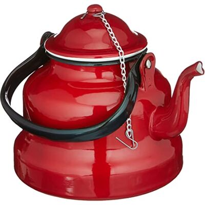 IBILI Roja waterkoker 1 liter rood geëmailleerd staal 10 x 10 x 20 cm IBILI Roja waterkoker 1 liter rood geëmailleerd staal 10 x 10 x 20 cm