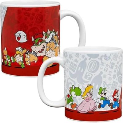 Paladone Super Mario Bros Officieel gelicentieerde Nintendo koffiemok, nostalgisch speler-icoon cadeau voor verzamelaars van Luigi, Yoshi en Princess Peach, 250 ml Paladone Super Mario Bros Officieel gelicentieerde Nintendo koffiemok, nostalgisch speler-icoon cadeau voor verzamelaars van Luigi, Yoshi en Princess Peach, 250 ml