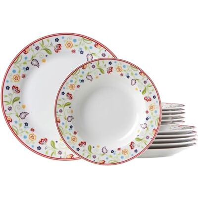 Ritzenhoff & Breker Doppio Shanti porseleinen tafelservies, 12-delig Ritzenhoff & Breker Doppio Shanti porseleinen tafelservies, 12-delig