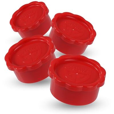 GRÄWE Sodastream Set van 4 Penguin en Crystal glazen flessendeksels rood GRÄWE Sodastream Set van 4 Penguin en Crystal glazen flessendeksels rood