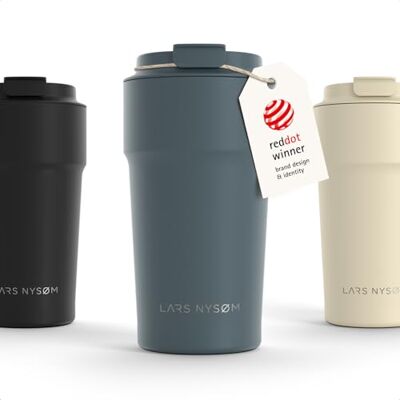 LARS NYSØM Thermosbeker voor koffie, 500 ml, reisbeker, thermosbeker voor Thermo Coffee Mug to go 4 uur warm en 8 uur koud thermobeker voor koffie op reis thermobeker van roestvrij staal LARS NYSØM Thermosbeker voor koffie, 500 ml, reisbeker, thermosbeker voor Thermo Coffee Mug to go 4 uur warm en 8 uur koud thermobeker voor koffie op reis thermobeker van roestvrij staal