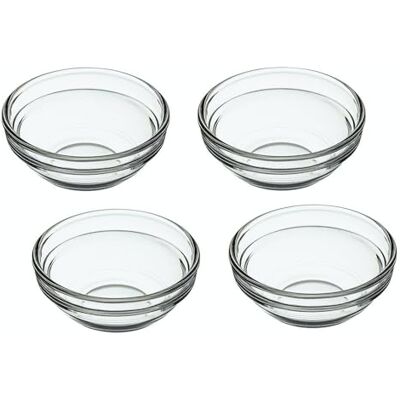 KitchenCraft KC BLUE kleine saus/ovenschaal van glas, 55 ml, 4 stuks KitchenCraft KC BLUE kleine saus/ovenschaal van glas, 55 ml, 4 stuks