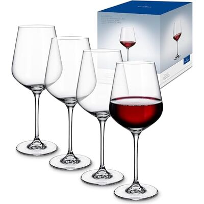 Villeroy & Boch la Divina Bordeaux Celch glazen, kristalglas, 650 ml, 4 stuks Villeroy & Boch la Divina Bordeaux Celch glazen, kristalglas, 650 ml, 4 stuks