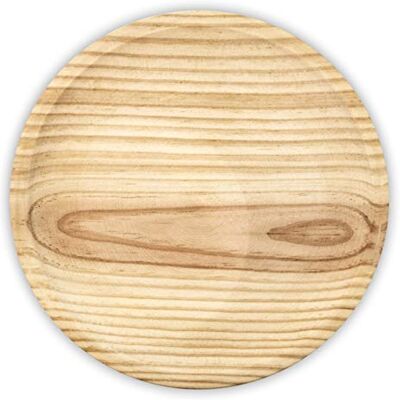 Fackelmann Houten bord voor Galicische octopus, serveerbord voor ham, vleeswaren en kaas, diameter 22 cm, beukenhout, handwas, natuurlijke kleur, 1 stuk Fackelmann Houten bord voor Galicische octopus, serveerbord voor ham, vleeswaren en kaas, diameter 22 cm, beukenhout, handwas, natuurlijke kleur, 1 stuk