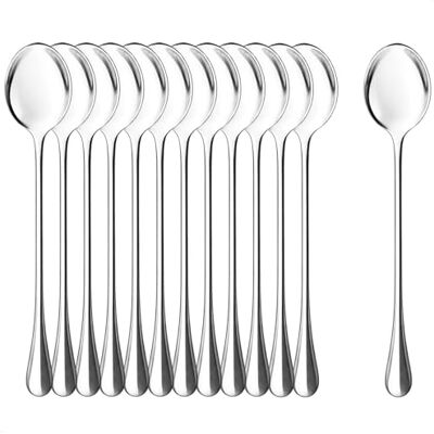 com-four ® 12-delige lepelset, lepel met lange steel com-four ® 12-delige lepelset, lepel met lange steel