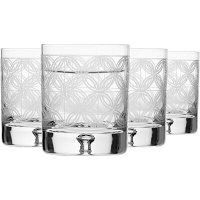 Krosno Whiskyglazen, bourbon en scotch glazen 250 ml, set van 4 Saga collectie kristalglas, geslepen handgemaakt ideaal als cadeau Krosno Whiskyglazen, bourbon en scotch glazen 250 ml, set van 4 Saga collectie kristalglas, geslepen handgemaakt ideaal als cadeau