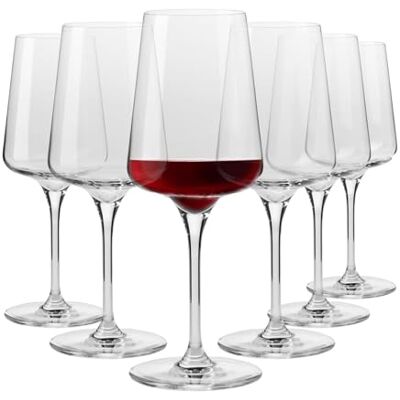 Krosno Rode wijnglazen, 6 stuks, 500 ml, Merlot, Infinity Collection Krosno Rode wijnglazen, 6 stuks, 500 ml, Merlot, Infinity Collection