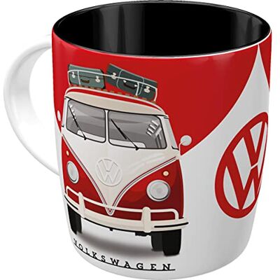 ART Retro koffiemok VW Good In Shape cadeau-idee voor VW bus keramiek grappig vintage design met citaat 330 ml ART Retro koffiemok VW Good In Shape cadeau-idee voor VW bus keramiek grappig vintage design met citaat 330 ml