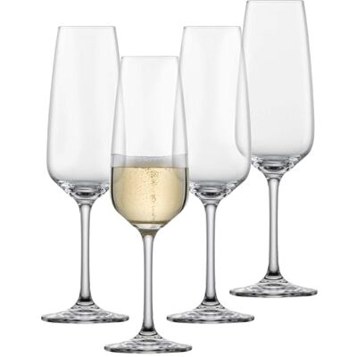 Schott Zwiesel Tulip Set van 4 tijdloze champagneglazen met muispunt vaatwasmachinebestendig Made in Germany (artikelnummer 123610) Schott Zwiesel Tulip Set van 4 tijdloze champagneglazen met muispunt vaatwasmachinebestendig Made in Germany (artikelnummer 123610)