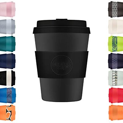 Ecoffee Cup Kerr & Napier herbruikbare bamboe koffiebeker zwart 340 ml Ecoffee Cup Kerr & Napier herbruikbare bamboe koffiebeker zwart 340 ml
