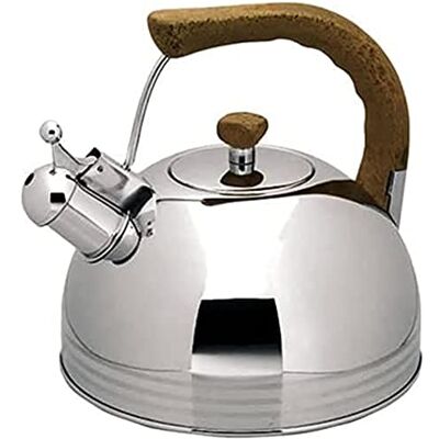 LACOR 68619 fluitketel, 2,0 l, zilverkleurig LACOR 68619 fluitketel, 2,0 l, zilverkleurig