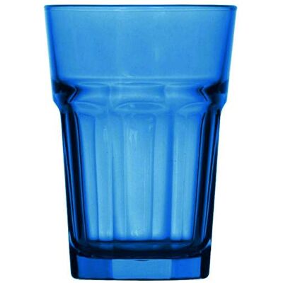 Topkapi 250.657 Longdrink blauw – 6 stuks Miami Blue glas XL (36 cl) voor cocktail, longdrink, mojito, sap, water, hoogte ~ 12 cm Topkapi 250.657 Longdrink blauw – 6 stuks Miami Blue glas XL (36 cl) voor cocktail, longdrink, mojito, sap, water, hoogte ~ 12 cm