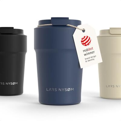 LARS NYSØM Thermosbeker voor koffie, 380 ml, reisbeker, thermosbeker voor Thermo Coffee Mug to go 4 uur warm en 8 uur koud thermobeker voor koffie op reis thermobeker van roestvrij staal LARS NYSØM Thermosbeker voor koffie, 380 ml, reisbeker, thermosbeker voor Thermo Coffee Mug to go 4 uur warm en 8 uur koud thermobeker voor koffie op reis thermobeker van roestvrij staal