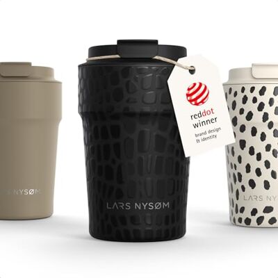 LARS NYSØM Thermosbeker voor koffie, 380 ml, reisbeker, thermosbeker voor Thermo Coffee Mug to go 4 uur warm en 8 uur koud thermobeker voor koffie op reis thermobeker van roestvrij staal LARS NYSØM Thermosbeker voor koffie, 380 ml, reisbeker, thermosbeker voor Thermo Coffee Mug to go 4 uur warm en 8 uur koud thermobeker voor koffie op reis thermobeker van roestvrij staal