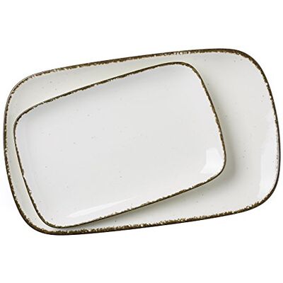 Ritzenhoff & Breker 2 Dienbladen Casa Crème, 24 x 15,5 cm en 33 x 20 cm Ritzenhoff & Breker 2 Dienbladen Casa Crème, 24 x 15,5 cm en 33 x 20 cm
