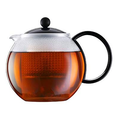 Bodum -Theepot met handvat van kunststof, zwart, 1 l, kunststof Bodum -Theepot met handvat van kunststof, zwart, 1 l, kunststof