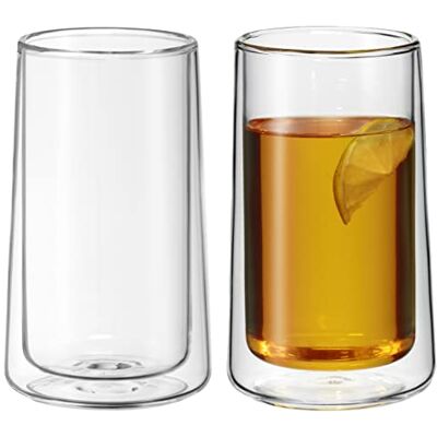 WMF 2 stuks theeglas, dubbelwandig, van glas, transparant WMF 2 stuks theeglas, dubbelwandig, van glas, transparant