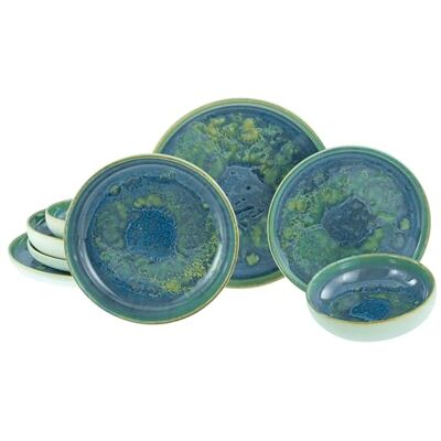 Creatable , 22447 Yuki-serie 8-delig tafelservies voor 2 personen, borden van aardewerk, vaatwasser- en magnetronbestendig, gemaakt in Portugal Creatable , 22447 Yuki-serie 8-delig tafelservies voor 2 personen, borden van aardewerk, vaatwasser- en magnetronbestendig, gemaakt in Portugal