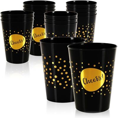 com-four ® 16x herbruikbare drinkbekers voor feesten, kamperen en onderweg herbruikbaar en vaatwasmachinebestendig kunststof glas com-four ® 16x herbruikbare drinkbekers voor feesten, kamperen en onderweg herbruikbaar en vaatwasmachinebestendig kunststof glas