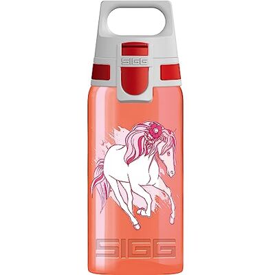 Sigg Viva One Horse Club Drinkfles, 0,5 l, waterfles met lekvrije sluiting, herbruikbare drinkfles zonder giftige stoffen, bediening met één hand Sigg Viva One Horse Club Drinkfles, 0,5 l, waterfles met lekvrije sluiting, herbruikbare drinkfles zonder giftige stoffen, bediening met één hand