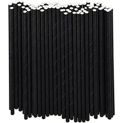 Generic 1000 zwarte papieren rietjes, 19,7 x 0,6 cm, voor cocktails, bars en restaurants Generic 1000 zwarte papieren rietjes, 19,7 x 0,6 cm, voor cocktails, bars en restaurants