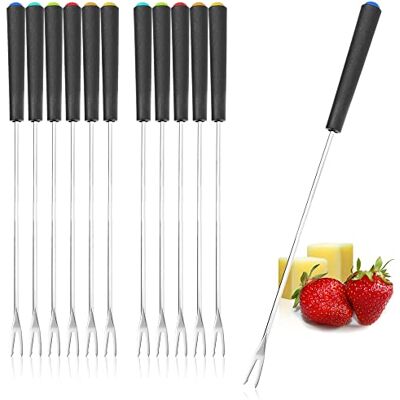 com-four ® 12 x fonduevorken van roestvrij staal 430 com-four ® 12 x fonduevorken van roestvrij staal 430