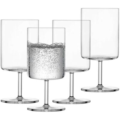 Schott Zwiesel Modo Set van 4 veelzijdige waterglazen met modern design, vaatwasmachinebestendige Tritan-kristalglazen, gemaakt in Duitsland (artikelnummer 119902) Schott Zwiesel Modo Set van 4 veelzijdige waterglazen met modern design, vaatwasmachinebestendige Tritan-kristalglazen, gemaakt in Duitsland (artikelnummer 119902)