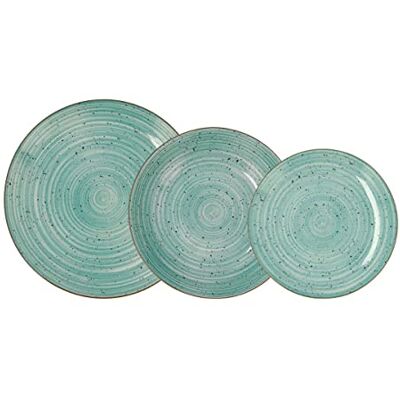 Quid Montreal Servies, van porselein, voor 6 personen, 18-delig, platte borden, soepborden, dessertborden Quid Montreal Servies, van porselein, voor 6 personen, 18-delig, platte borden, soepborden, dessertborden