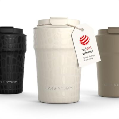 LARS NYSØM Thermosbeker voor koffie, 380 ml, reisbeker, thermosbeker voor Thermo Coffee Mug to go 4 uur warm en 8 uur koud thermobeker voor koffie op reis thermobeker van roestvrij staal LARS NYSØM Thermosbeker voor koffie, 380 ml, reisbeker, thermosbeker voor Thermo Coffee Mug to go 4 uur warm en 8 uur koud thermobeker voor koffie op reis thermobeker van roestvrij staal