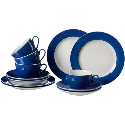 Ritzenhoff & Breker Doppio Koffieservies, 12-delig, blauw Ritzenhoff & Breker Doppio Koffieservies, 12-delig, blauw