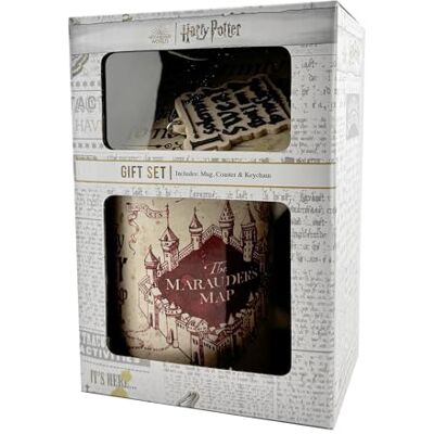 Pyramid Harry Potter Mok Set van keramiek, inclusief sleutelhanger en onderzetter, 315 l, cadeau-idee voor verjaardag, officiële licentie Pyramid Harry Potter Mok Set van keramiek, inclusief sleutelhanger en onderzetter, 315 l, cadeau-idee voor verjaardag, officiële licentie
