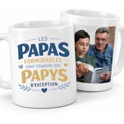quotedazur Café-Croissant Gepersonaliseerde mok papa aankondigt opa tekst foto mok voor vaderdag leuke toekomstige opa's grappig cadeau wit/keramiek Tasse Fête Des Pères Papas Formidables Futur Papys D'exception Cadeau Drôle Blanc/céramique quotedazur Café-Croissant Gepersonaliseerde mok papa aankondigt opa tekst foto mok voor vaderdag leuke toekomstige opa's grappig cadeau wit/keramiek Tasse Fête Des Pères Papas Formidables Futur Papys D'exception Cadeau Drôle Blanc/céramique